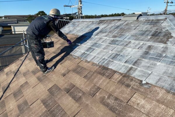 屋根塗装（ガイナ）施工前